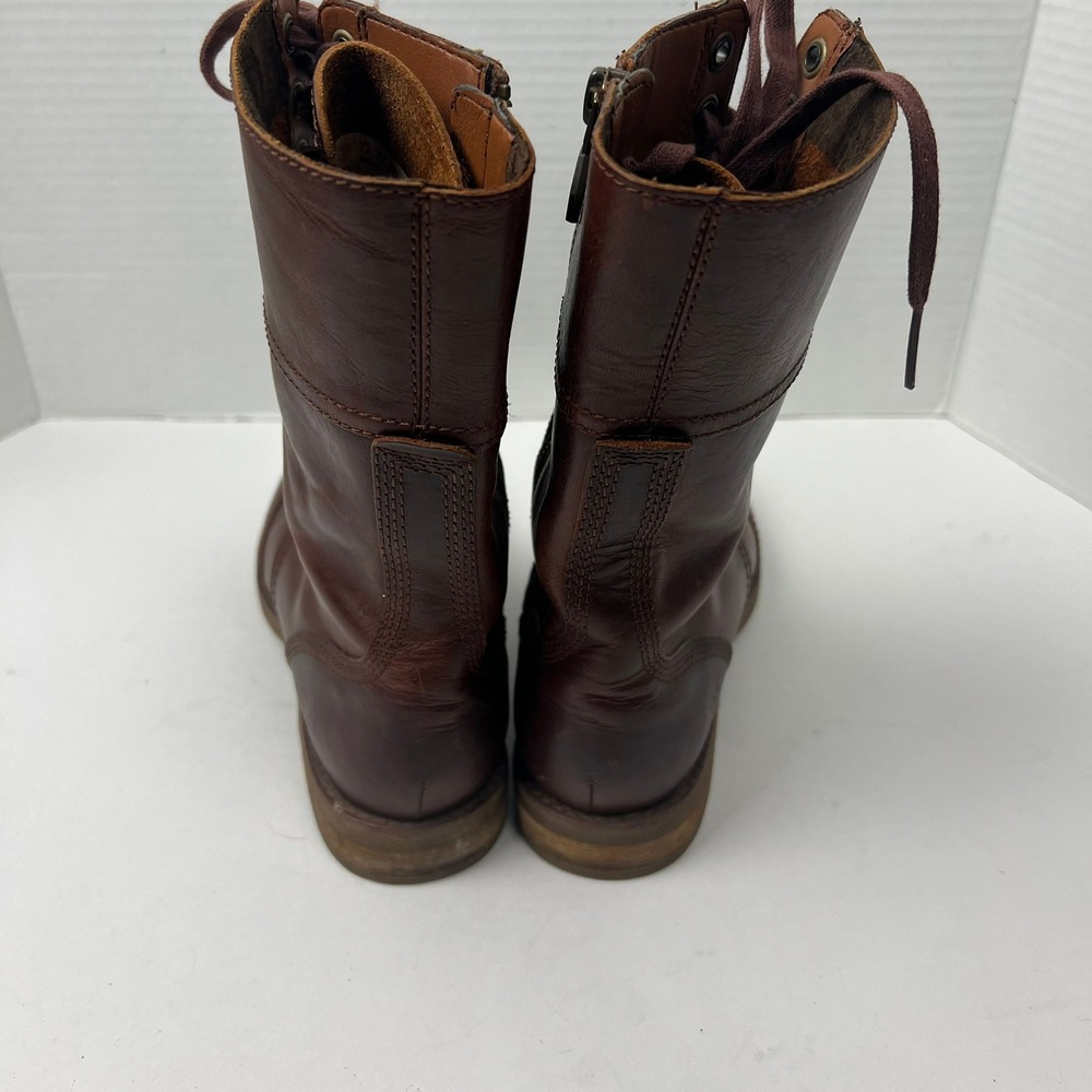 Timberland Savin Hill Brown Leather Wingtip Boots Womens 7.5 Heritage Country - Picture 6 of 10